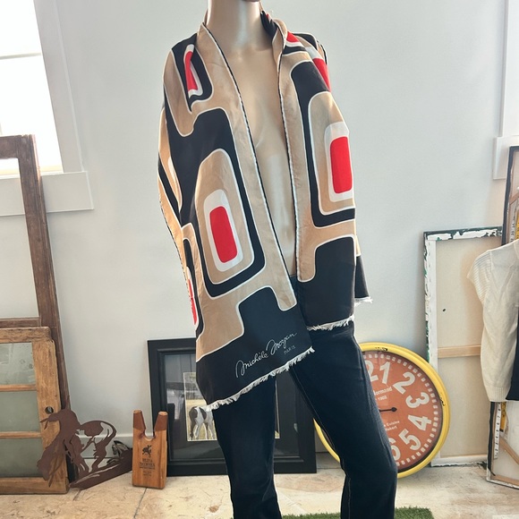 Michele Morgan Silk scarf, made in Paris, - Picture 1 of 6